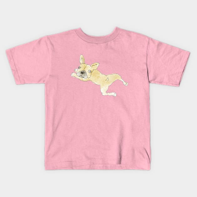 Frenchie Kids T-Shirt by vectormutt